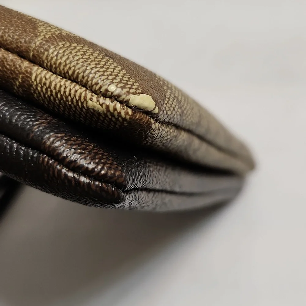 Coach Signature Double Zip Wallet Wristlet - Picture 9 of 14